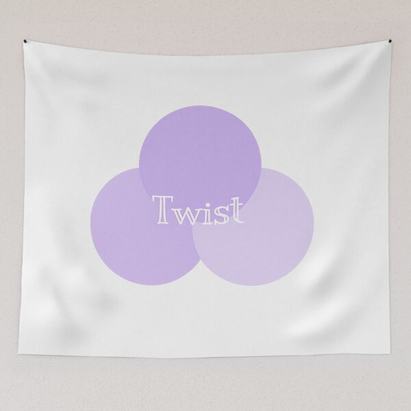 Item preview, Twist Typography Sticker | Minimal Lavender Abstract Circle Design | Aesthetic Pastel Graphic designed and sold by PearlPathFinds.