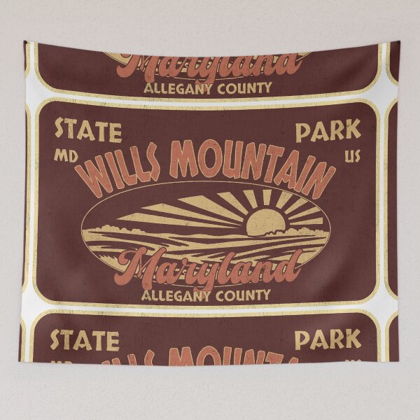 Item preview, Wills Mountain State Park, Allegany County, Maryland, badge design designed and sold by Wanderful-roads.