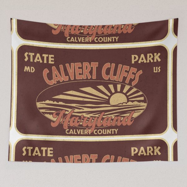 Item preview, Calvert Cliffs State Park, Calvert County, Maryland, badge design designed and sold by Wanderful-roads.