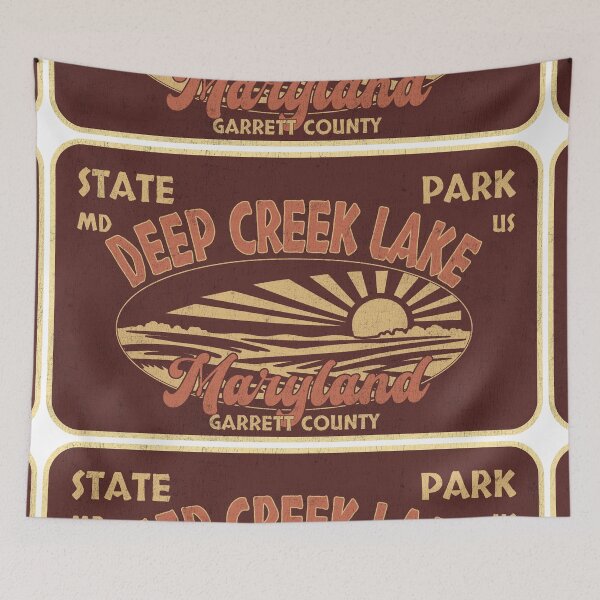Item preview, Deep Creek Lake State Park, Garrett County, Maryland, badge design designed and sold by Wanderful-roads.