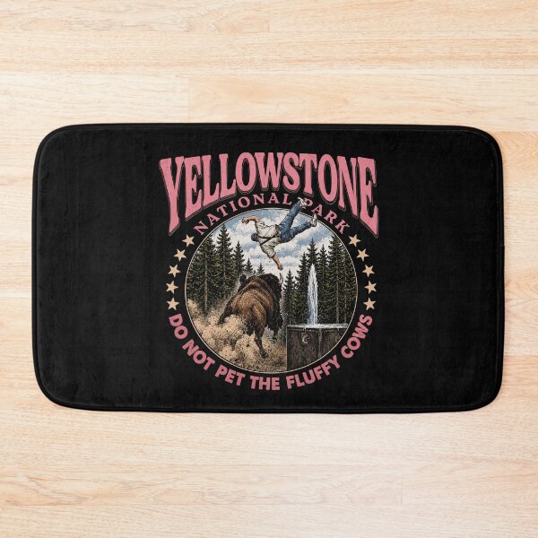 Item preview, Yellowstone Do Not Pet The Fluffy Cows, Funny Bison Meme, National Park lover designed and sold by robertallenss.