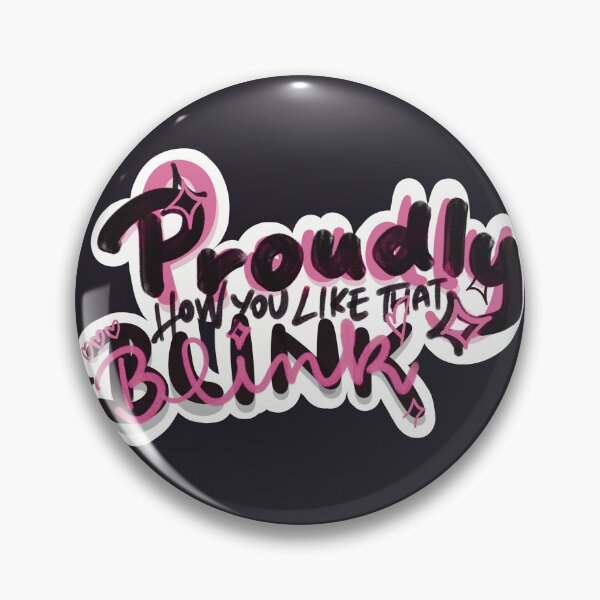 Item preview, Proudly Blink Graffiti Typography Sticker | Pink & Black K-Pop Inspired Aesthetic designed and sold by Meivelle.