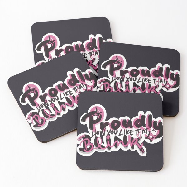 Item preview, Proudly Blink Graffiti Typography Sticker | Pink & Black K-Pop Inspired Aesthetic designed and sold by Meivelle.