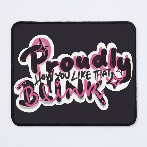 Item preview, Proudly Blink Graffiti Typography Sticker | Pink & Black K-Pop Inspired Aesthetic designed and sold by Meivelle.