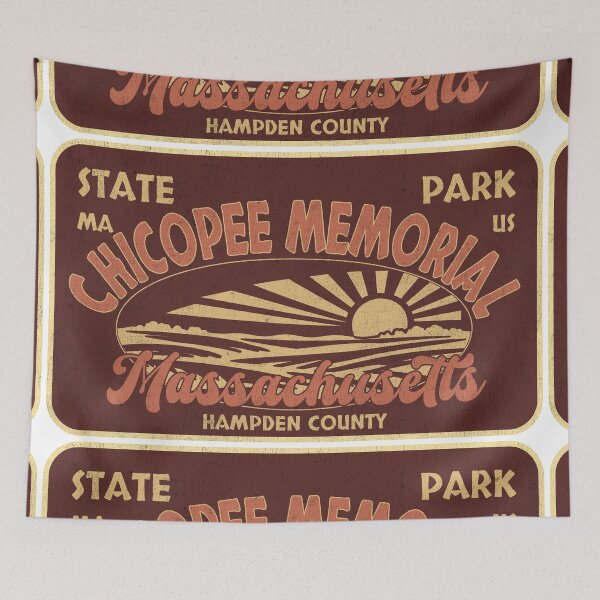 Item preview, Chicopee Memorial State Park, Hampden County, Massachusetts, badge design designed and sold by Wanderful-roads.