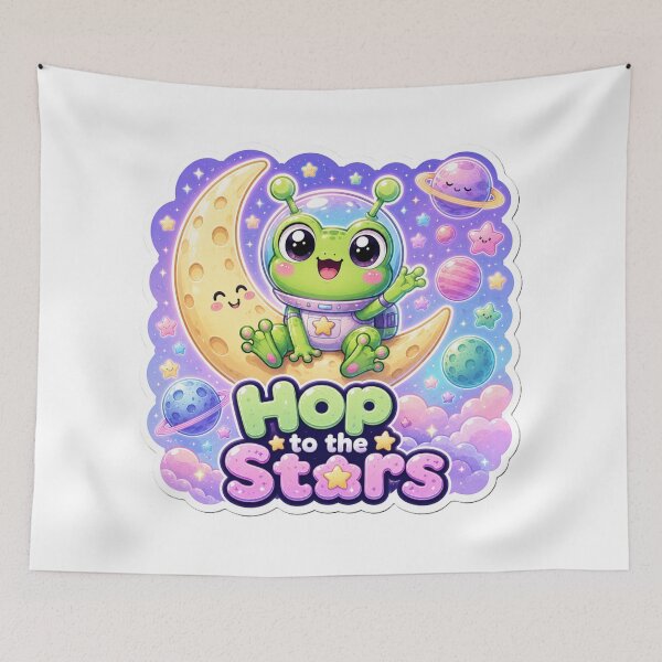 Item preview, Alien Frog Hop to the Stars designed and sold by Ruamid.
