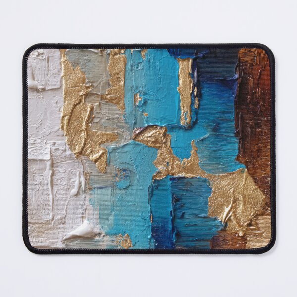 Item preview,   Blue, Golden, And Cream Sky Impasto-Style Abstract designed and sold by DEC02.