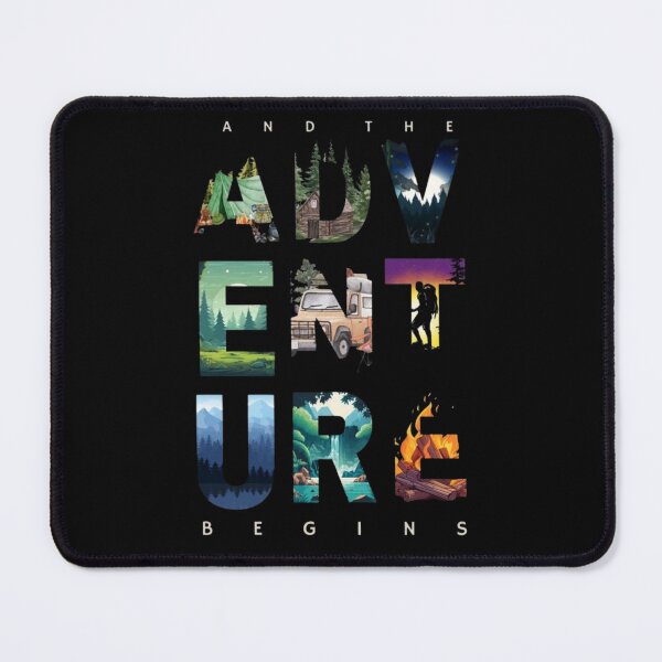 Item preview, And the Adventure Begins – Camping & Outdoor Nature Design designed and sold by Palette & Hue.