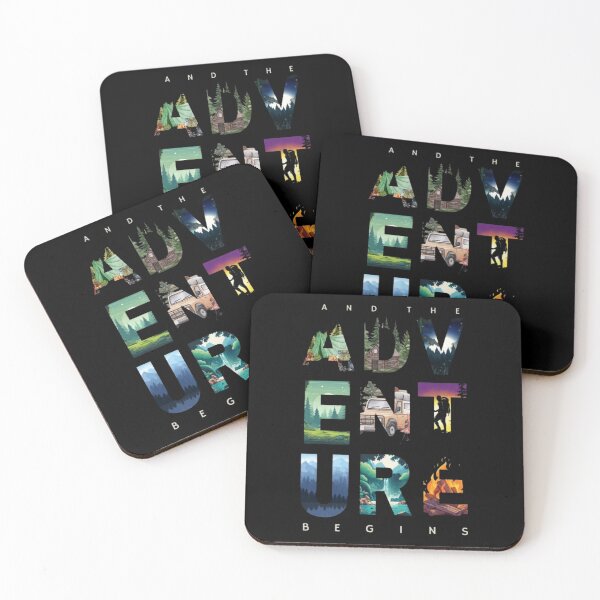 Item preview, And the Adventure Begins – Camping & Outdoor Nature Design designed and sold by Palette & Hue.