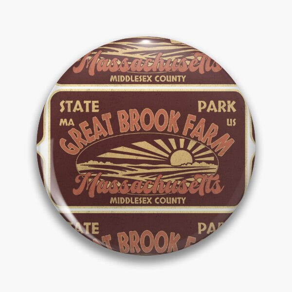 Item preview, Great Brook Farm State Park, Middlesex County, Massachusetts, badge design designed and sold by Wanderful-roads.