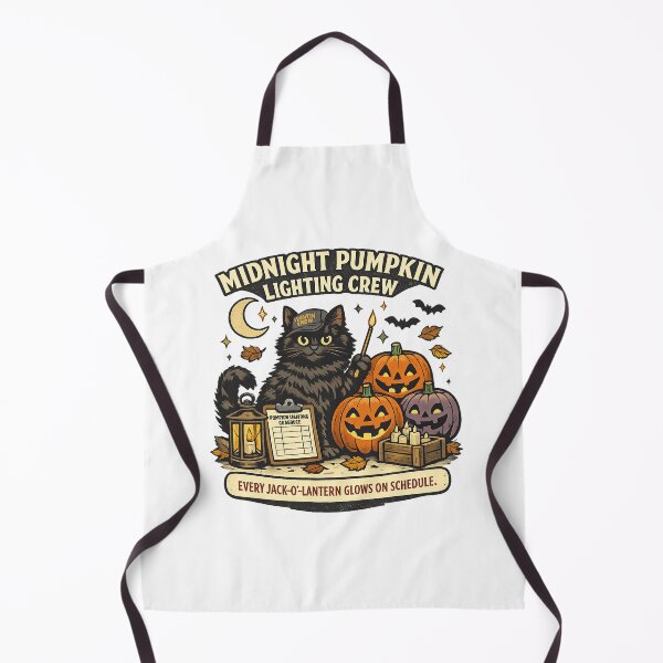 Item preview, Midnight Pumpkin Lighting Crew Black Cat Halloween designed and sold by Concrete Coffee Studio.
