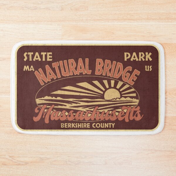 Item preview, Natural Bridge State Park, Berkshire County, Massachusetts, badge design designed and sold by Wanderful-roads.