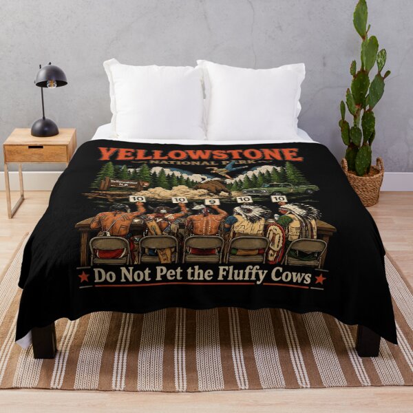 Item preview, Funny Bison Meme, National Park travel, Yellowstone Do Not Pet The Fluffy Cows designed and sold by robertallenss.