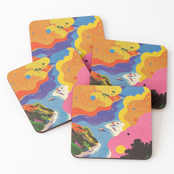 Item preview, Vibrant Abstract River Landscape designed and sold by HoloHugDesigns.