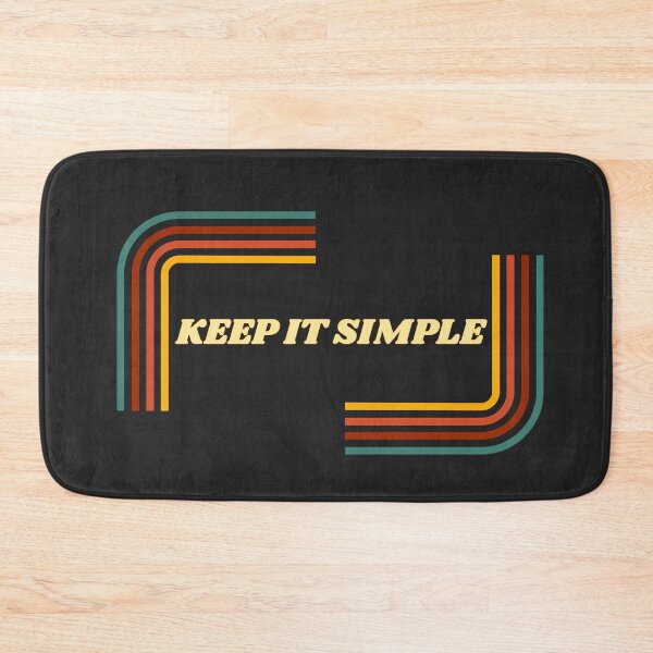 Item preview, Keep It Simple: Vintage 70s Minimalist Striped Text Quote designed and sold by SeJaa.