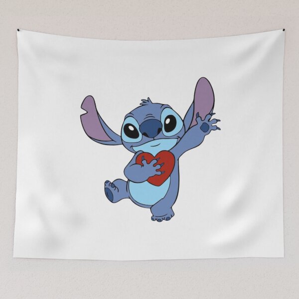 Item preview, Cute Stitch Holding a Heart | Lilo & Stitch Love Gift designed and sold by Kiradesigns06.