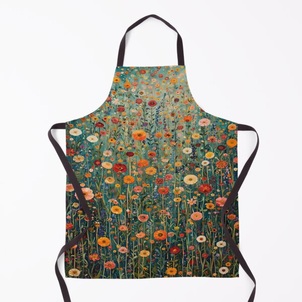 Item preview, Gustav Klimt Flower Garden Colourful Abstract Vivid Flowers Seamless Floral Pattern Digital Art and Illustration designed and sold by Matt_Smith.
