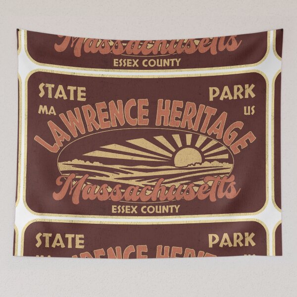 Item preview, Lawrence Heritage State Park, Essex County, Massachusetts, badge design designed and sold by Wanderful-roads.