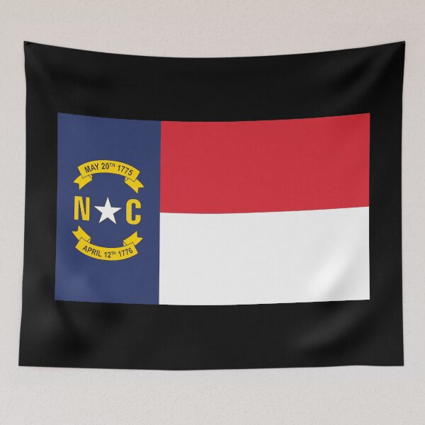 Item preview, Cozy North Carolina Flag Fireplace Dining designed and sold by Ulrikagard.