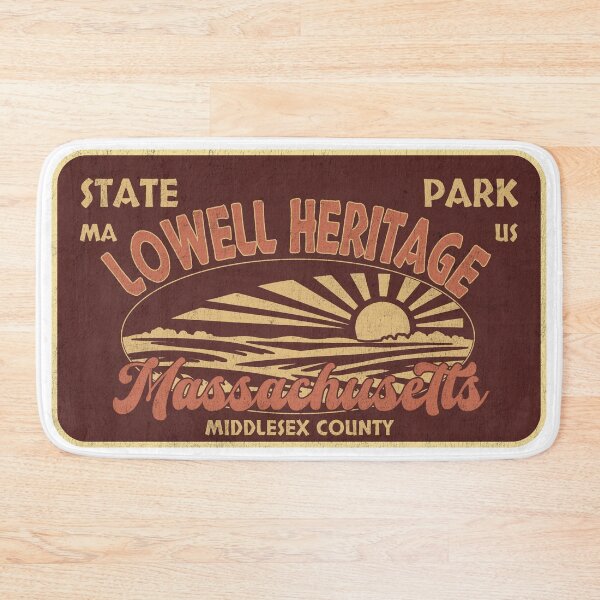 Item preview, Lowell Heritage State Park, Middlesex County, Massachusetts, badge design designed and sold by Wanderful-roads.