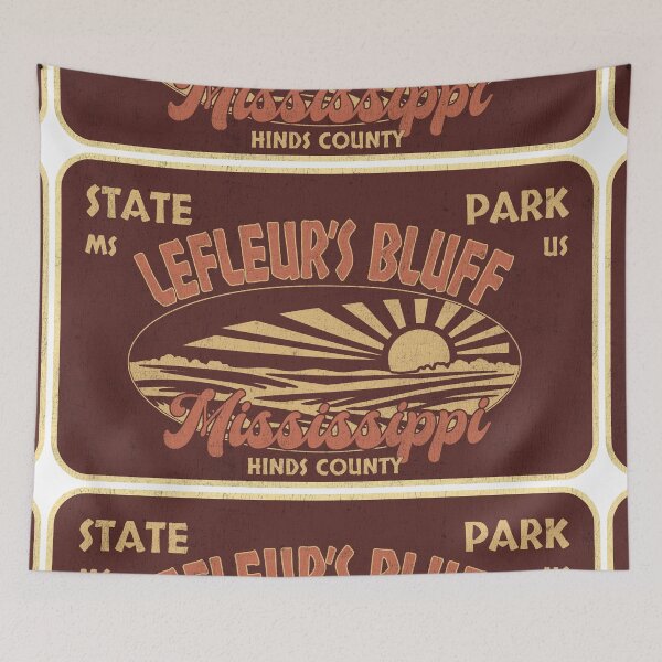 Item preview, LeFleur's Bluff State Park, Hinds County, Mississippi, badge design designed and sold by Wanderful-roads.