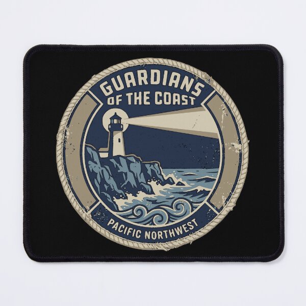 Item preview, Guardians of the Coast Vintage Nautical Badge | Maritime Heritage Design designed and sold by Coasties.
