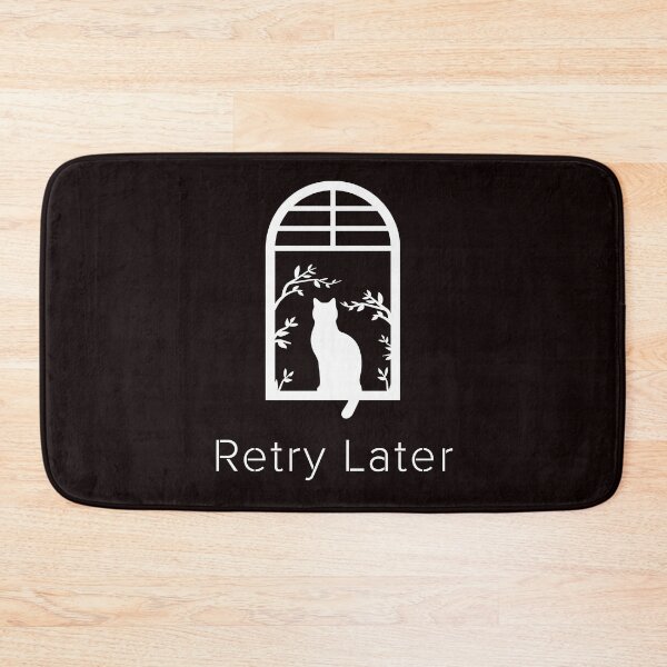 Item preview, Retry Later Cat – Calm Waiting System Cat Window Design designed and sold by ContigoART.
