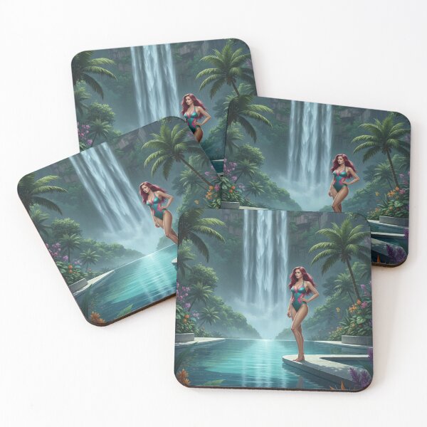 Item preview, Tropical Future Sci-Fi Summer Poolside Aesthetic designed and sold by GraphixKing999.