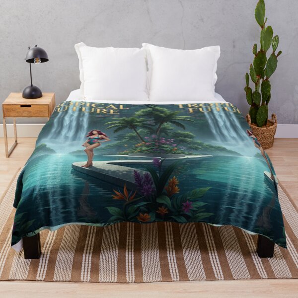Item preview, Tropical Future Sci-Fi Summer Poolside Aesthetic designed and sold by GraphixKing999.