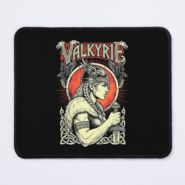 Item preview, Valkyrie Viking Strong Woman Female Norse Warrior Ravens designed and sold by GrandeDuc.