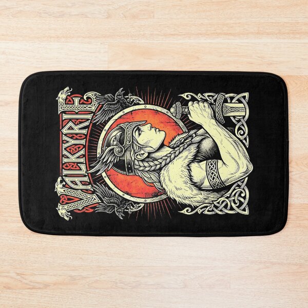 Item preview, Valkyrie Viking Strong Woman Female Norse Warrior Ravens designed and sold by GrandeDuc.