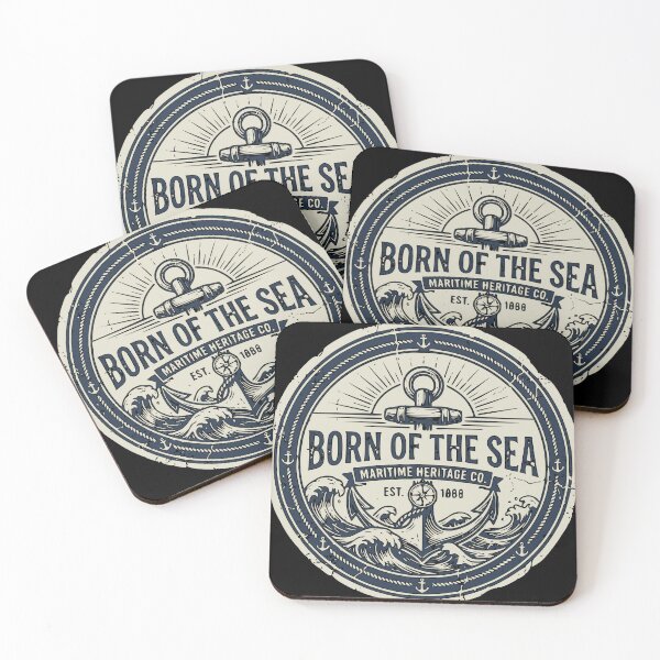 Item preview, Born of the Sea Vintage Maritime Badge | Nautical Heritage Collection designed and sold by Coasties.