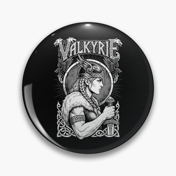 Item preview, Valkyrie Viking Strong Woman Female Norse Warrior Ravens designed and sold by GrandeDuc.