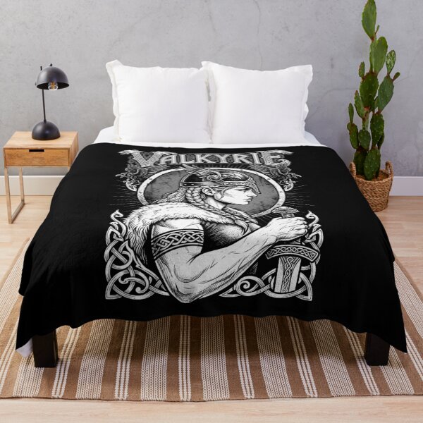 Item preview, Valkyrie Viking Strong Woman Female Norse Warrior Ravens designed and sold by GrandeDuc.