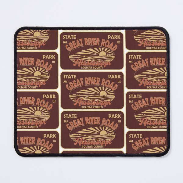 Item preview, Great River Road State Park, Bolivar County, Mississippi, badge design designed and sold by Wanderful-roads.