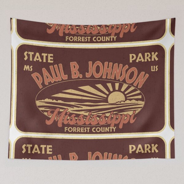 Item preview, Paul B. Johnson State Park, Forrest County, Mississippi, badge design designed and sold by Wanderful-roads.