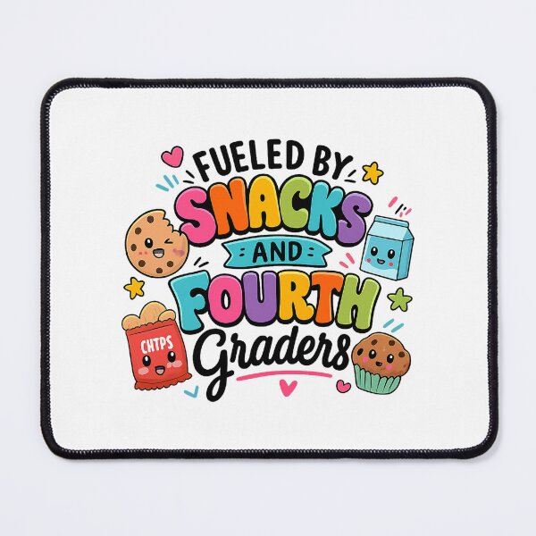 Item preview, Fueled By Snacks and Fourth Graders Teacher T-Shirt designed and sold by FestivityFinds.