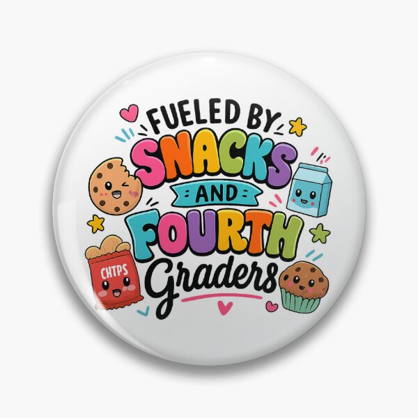 Item preview, Fueled By Snacks and Fourth Graders Teacher T-Shirt designed and sold by FestivityFinds.
