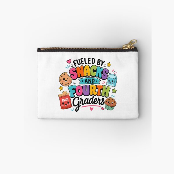 Item preview, Fueled By Snacks and Fourth Graders Teacher T-Shirt designed and sold by FestivityFinds.