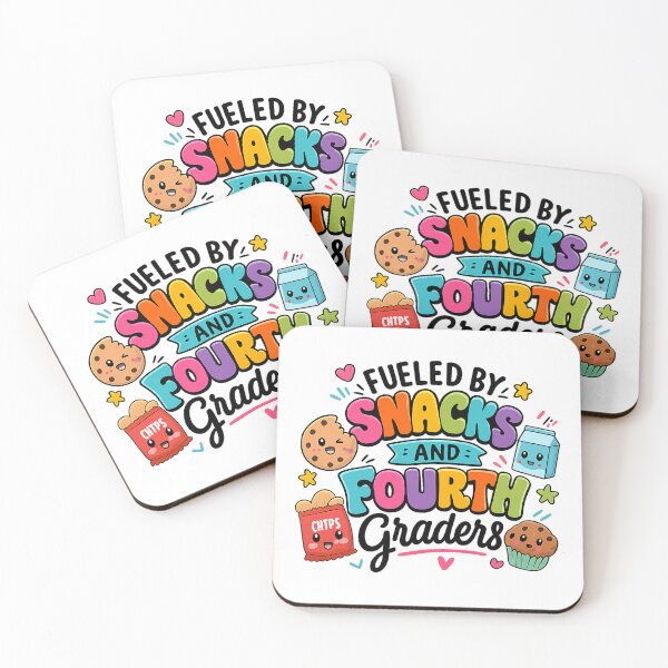 Item preview, Fueled By Snacks and Fourth Graders Teacher T-Shirt designed and sold by FestivityFinds.