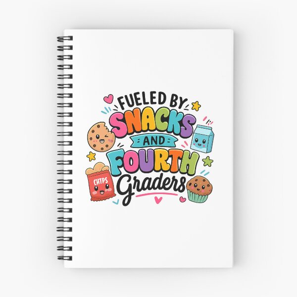 Item preview, Fueled By Snacks and Fourth Graders Teacher T-Shirt designed and sold by FestivityFinds.