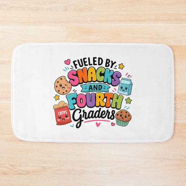 Item preview, Fueled By Snacks and Fourth Graders Teacher T-Shirt designed and sold by FestivityFinds.
