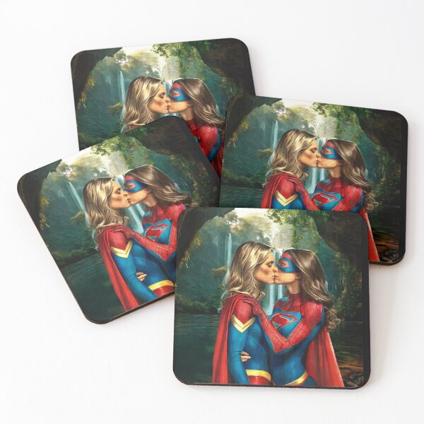 Item preview, Jungle Waterfall Romance – Superheroine Love Art designed and sold by Traudels Designshop.