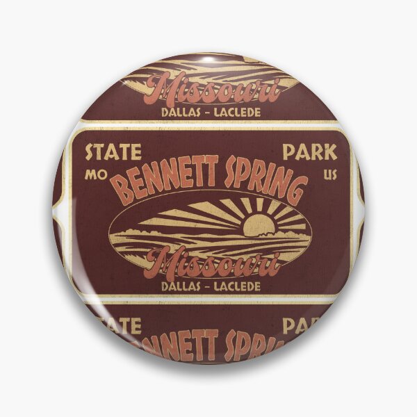 Item preview, Bennett Spring State Park, Dallas - Laclede, Missouri, badge design designed and sold by Wanderful-roads.