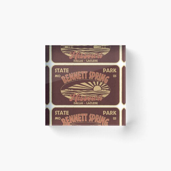 Item preview, Bennett Spring State Park, Dallas - Laclede, Missouri, badge design designed and sold by Wanderful-roads.