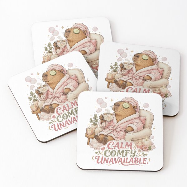 Item preview, Cute Capybara Self Care Spa Day designed and sold by Gentlestate.