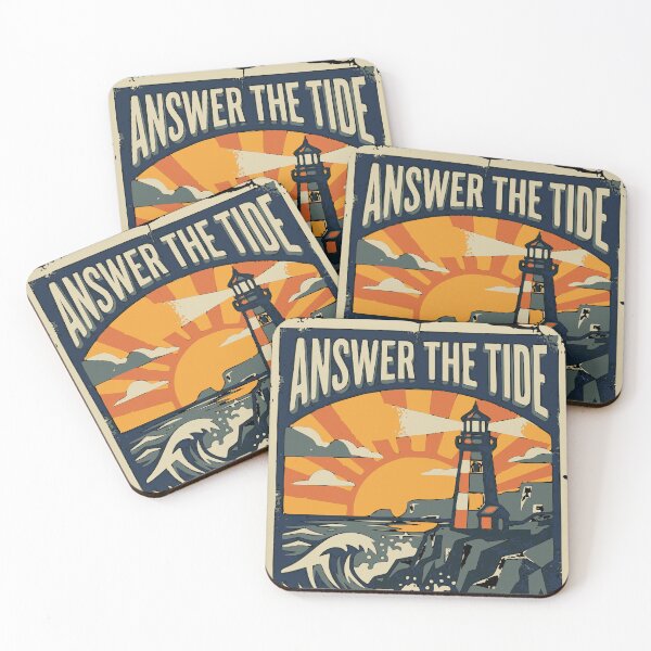 Item preview, Answer the Tide Vintage Coastal Heritage Design designed and sold by Coasties.