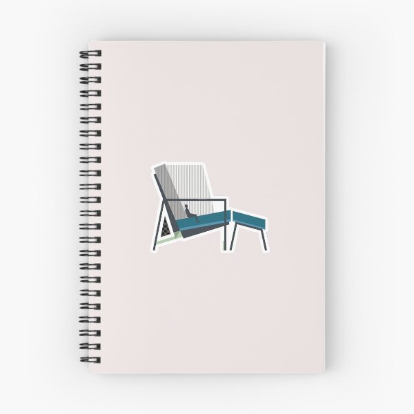 Item preview, Minimalist Lounge Chair Sticker | Abstract Architectural Furniture Illustration designed and sold by the--artisans.