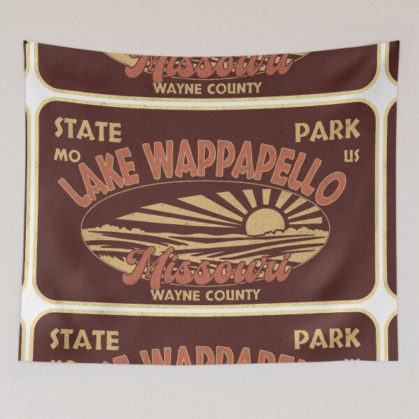 Item preview, Lake Wappapello State Park, Wayne County, Missouri, badge design designed and sold by Wanderful-roads.