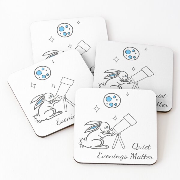 Item preview, Quiet Evenings Matter | Cozy Bunny Stargazing designed and sold by Samaya-.